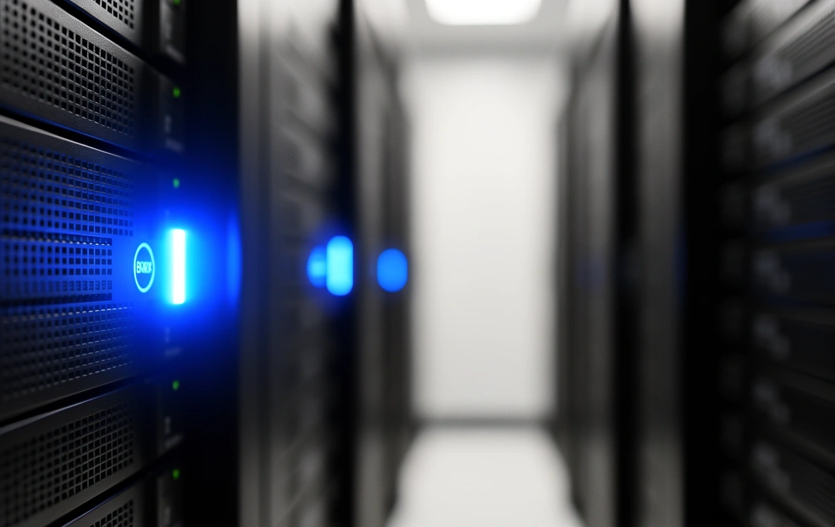 Technology background showing high-speed data processing indicators